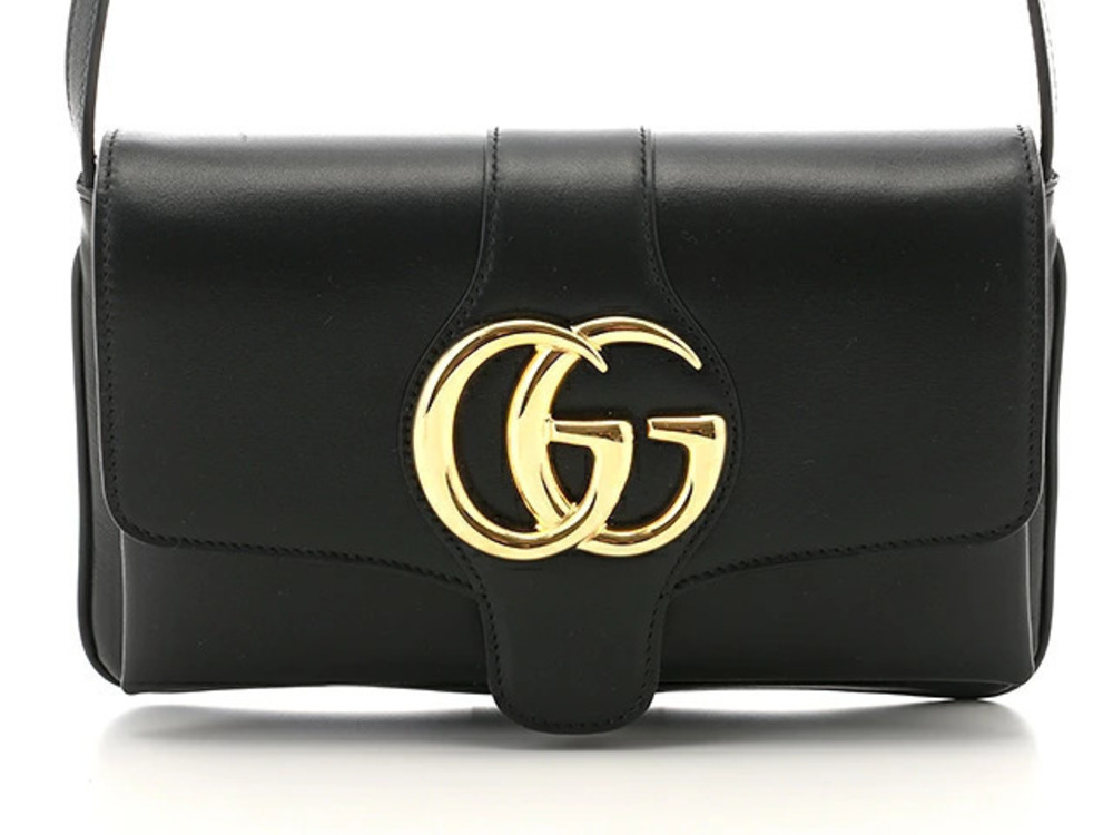 Gucci Ally Shoulder Bag Calfskin Black